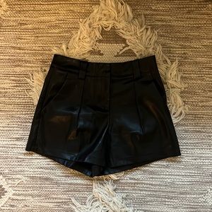 Faux Leather Shorts